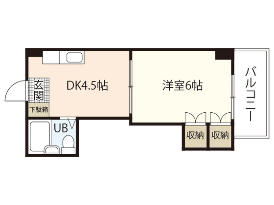 広島市南区東雲本町のマンションの間取り