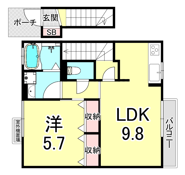 ラフィーネ林IIIの間取り