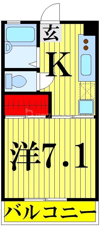 足立区関原のマンションの間取り