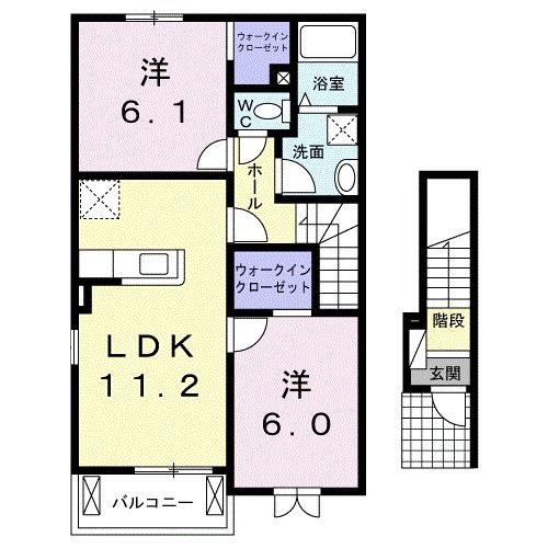 フィデール　Ｂの間取り