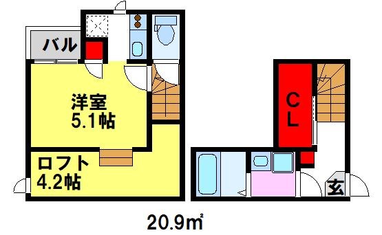 【CB鳥栖ブランシェの間取り】