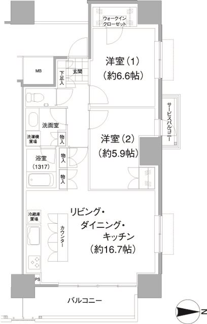 イストワールの間取り