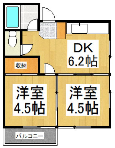 メゾン東大和の間取り