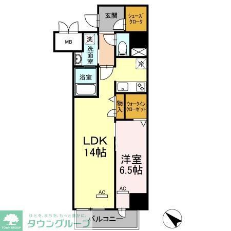 名古屋市西区則武新町のマンションの間取り