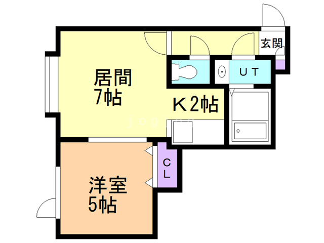 チュティ平岸の間取り