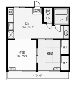 横浜市鶴見区豊岡町のマンションの間取り