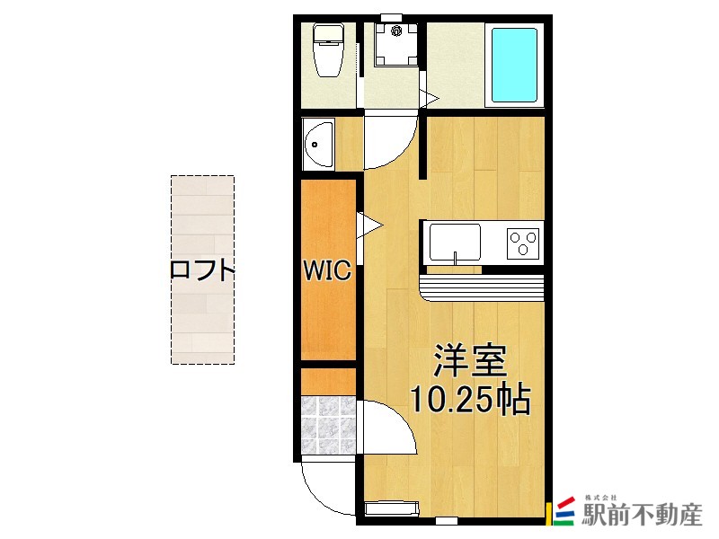 大牟田市大字吉野のアパートの間取り