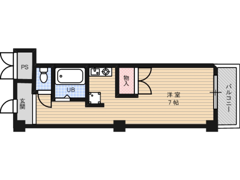 リバリティーHIMURO2号館の間取り