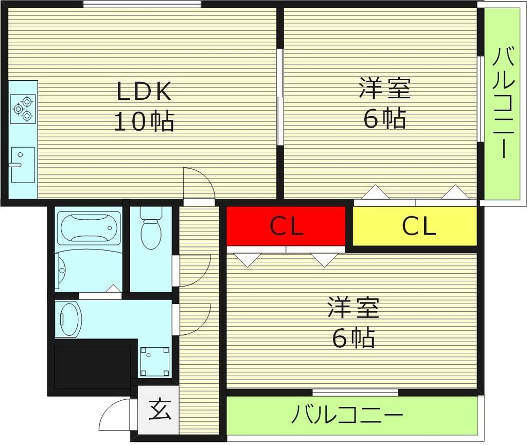 ルボンヴェールの間取り