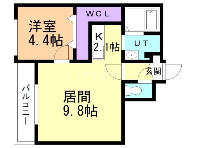 北広島市共栄町のマンションの間取り