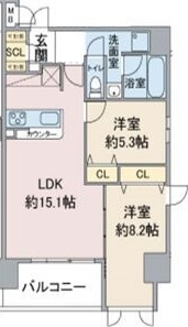 スリーアイランドタワー星ヶ丘の間取り