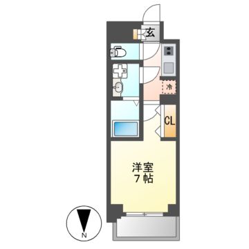 Ｓ-ＲＥＳＩＤＥＮＣＥ名駅ＮｏｒｔｈIIの間取り