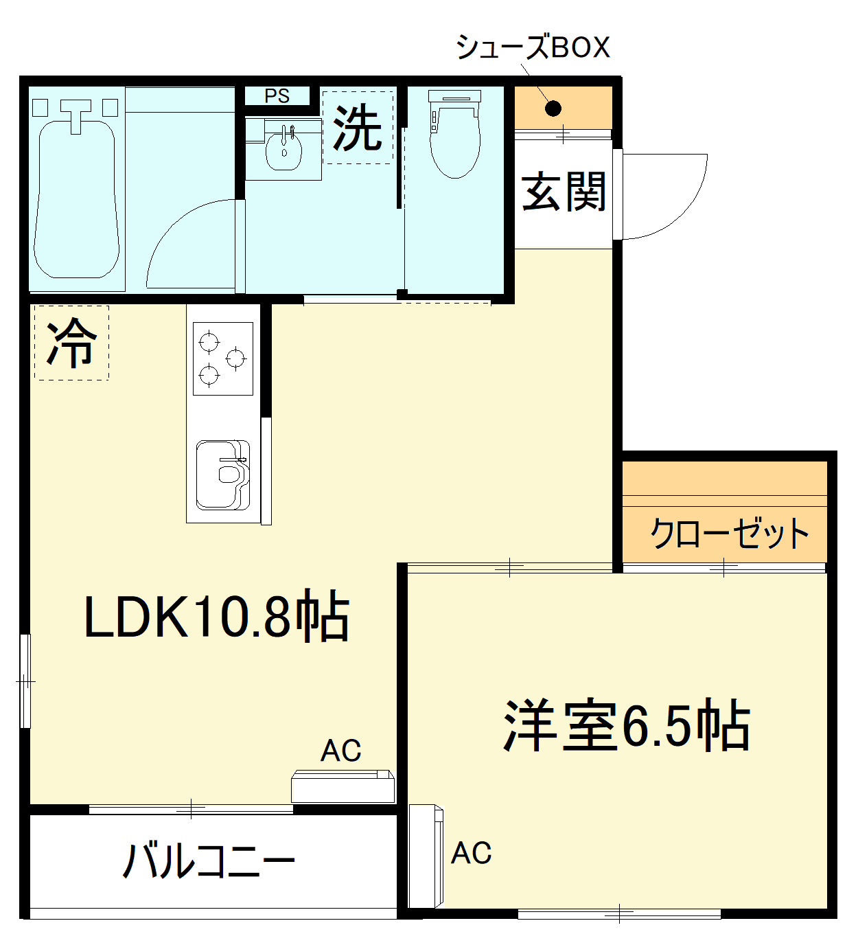 ルポール浜町の間取り