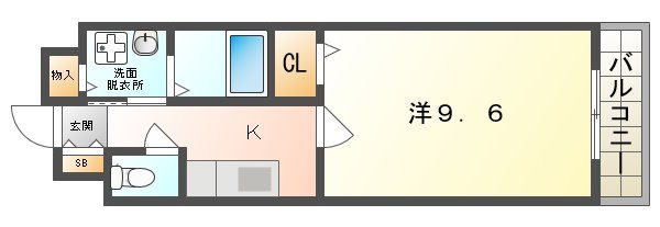 セイバリースクエアA棟の間取り