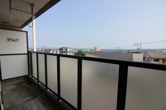 バルコニー　バルコニーから海が一望です！