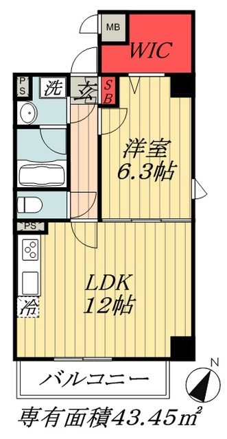 メディオリオ市川の間取り