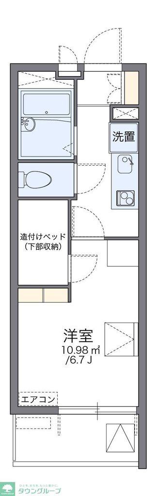 レオパレス大井町の間取り写真