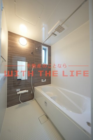 洗面設備　スペースが確保できる洗面所です