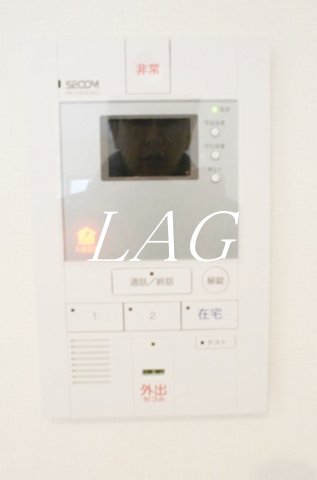 セキュリティ　モニター付きインターフォンです。