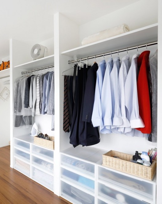 収納　北洋間（洋室1）オープン収納収納参考です。現況優先