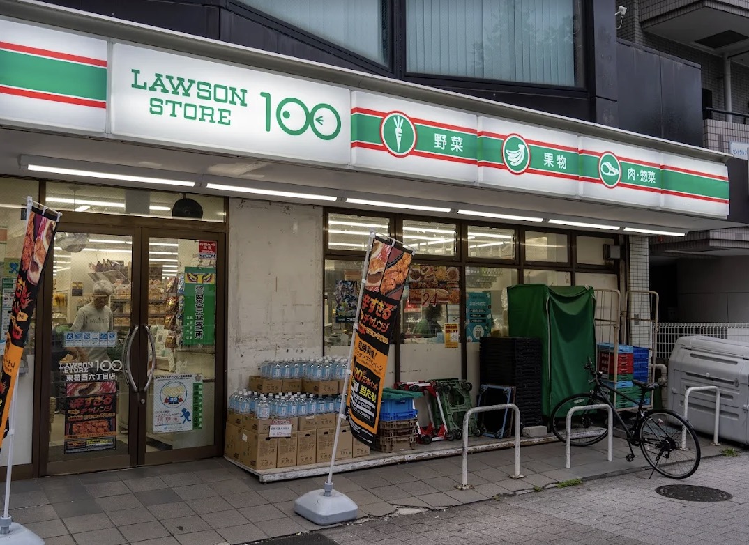 コンビニ　ローソンストア100東葛西六丁目店（コンビニ）まで58m