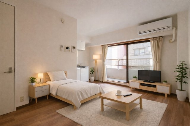 居室・リビング　家具配置イメージ画像です。