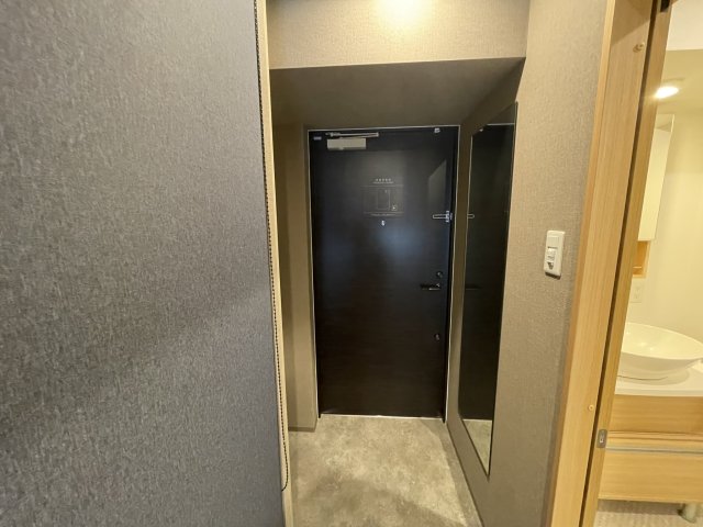 玄関　同マンション反転タイプの部屋写真