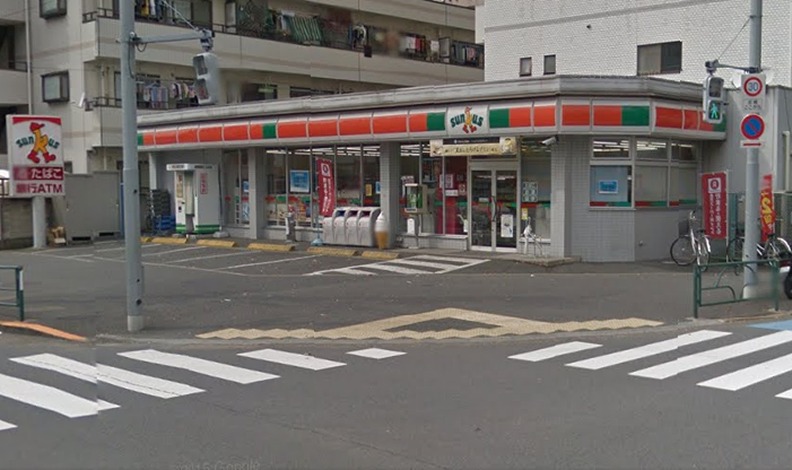 コンビニ　サンクス 江戸川球場店（コンビニ）まで214m