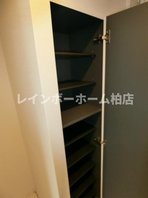 玄関　大きなものも収納できそうです