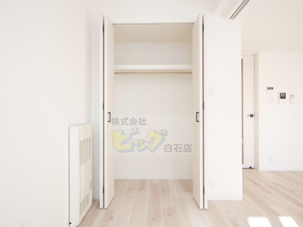 収納　各部屋にクローゼットを完備しています♪