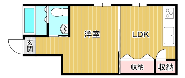 名鉄広見線 新可児駅 徒歩7分 3階建 築16年の間取り写真