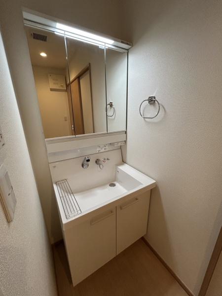 洗面設備　便利なシャンプードレッサー付き