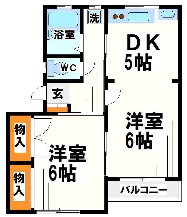パレス中和泉の間取り写真