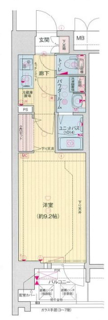 ララプレイス大阪城公園ノルドの間取り写真