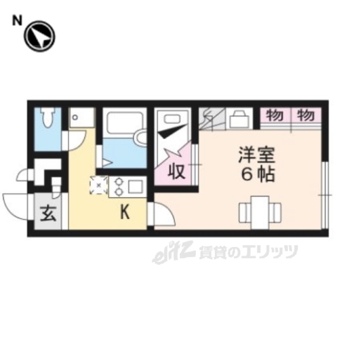 レオパレスシエロ東近江の間取り写真