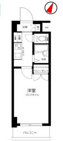 東急田園都市線 三軒茶屋駅 徒歩6分 9階建 築27年の間取り写真
