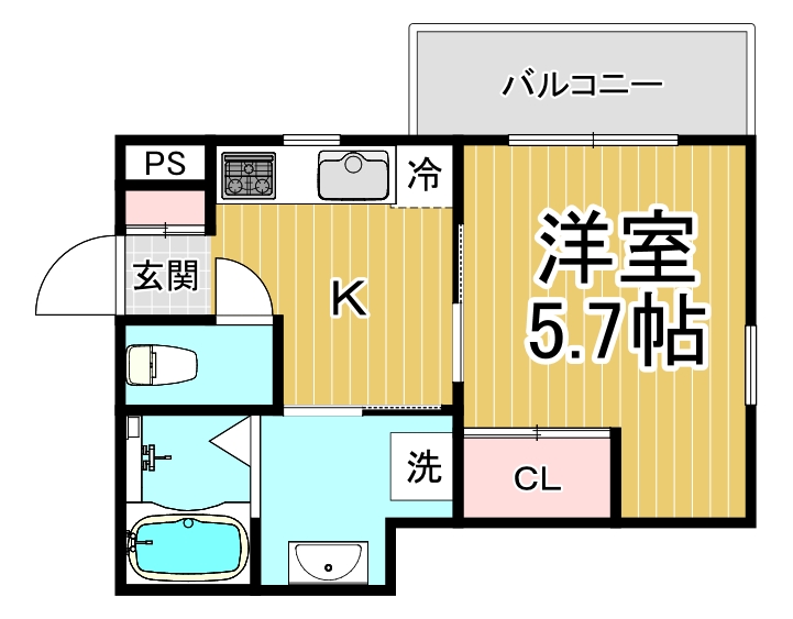 レクエルド立花の間取り写真