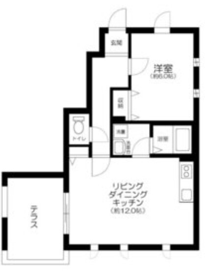 京急本線 大森町駅 徒歩8分 2階建 築14年の間取り写真