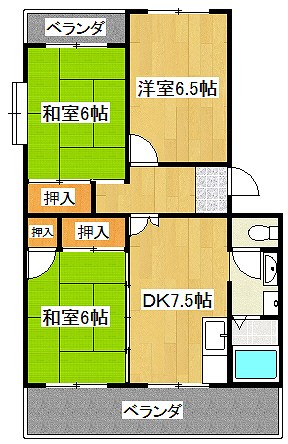 リバーサイド水野の間取り