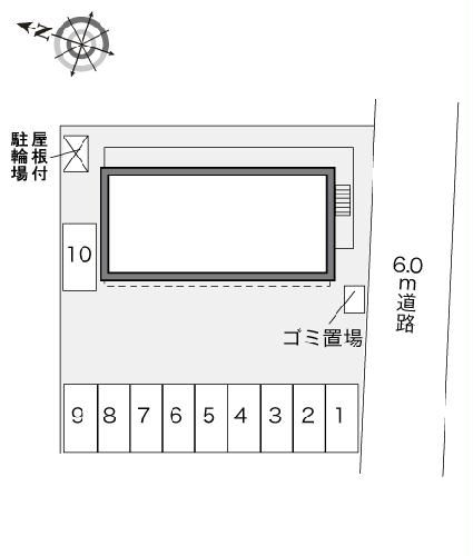 【尾張旭市城前町のアパートのバルコニー】