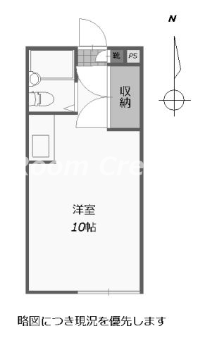 徳島市鷹匠町のアパートの間取り