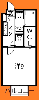 船橋市西船のアパートの間取り