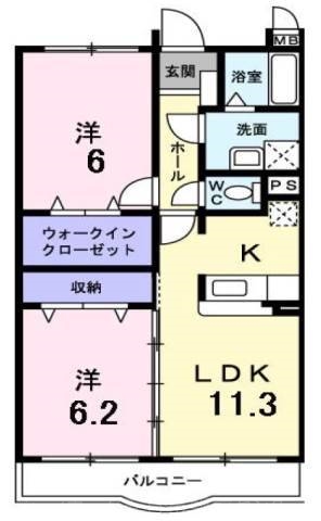 シェーネ・Ｆの間取り