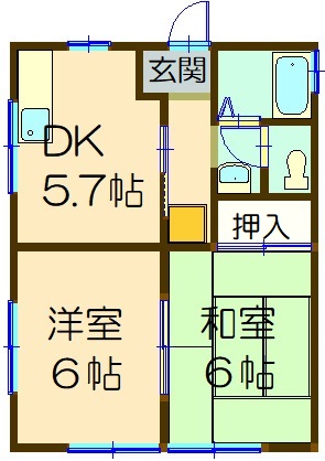 スズランハイツの間取り