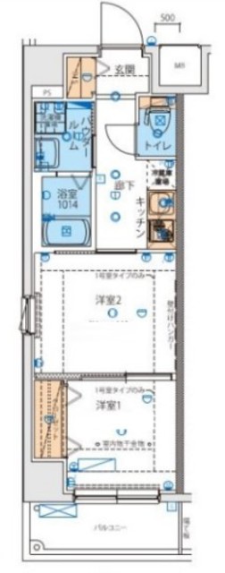 リヴシティ西川口四番館の間取り