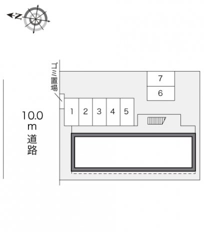 【レオパレス徳重の駐車場】