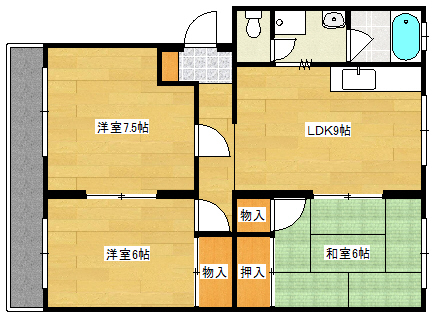 土屋マンションの間取り