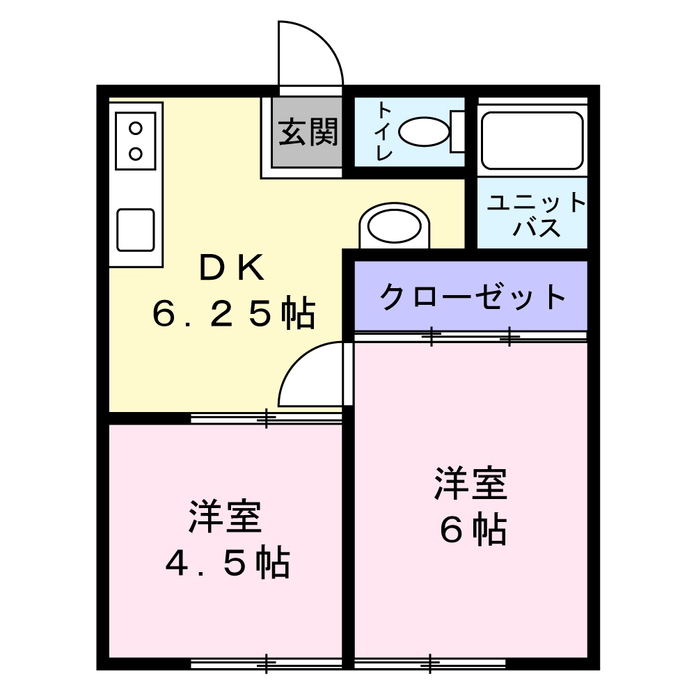 笹川アパートの間取り