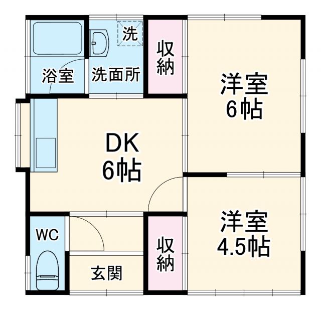 横須賀市追浜東町のアパートの間取り