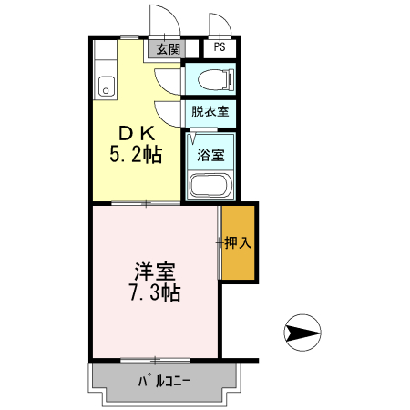 プライマリー花畑駅西の間取り